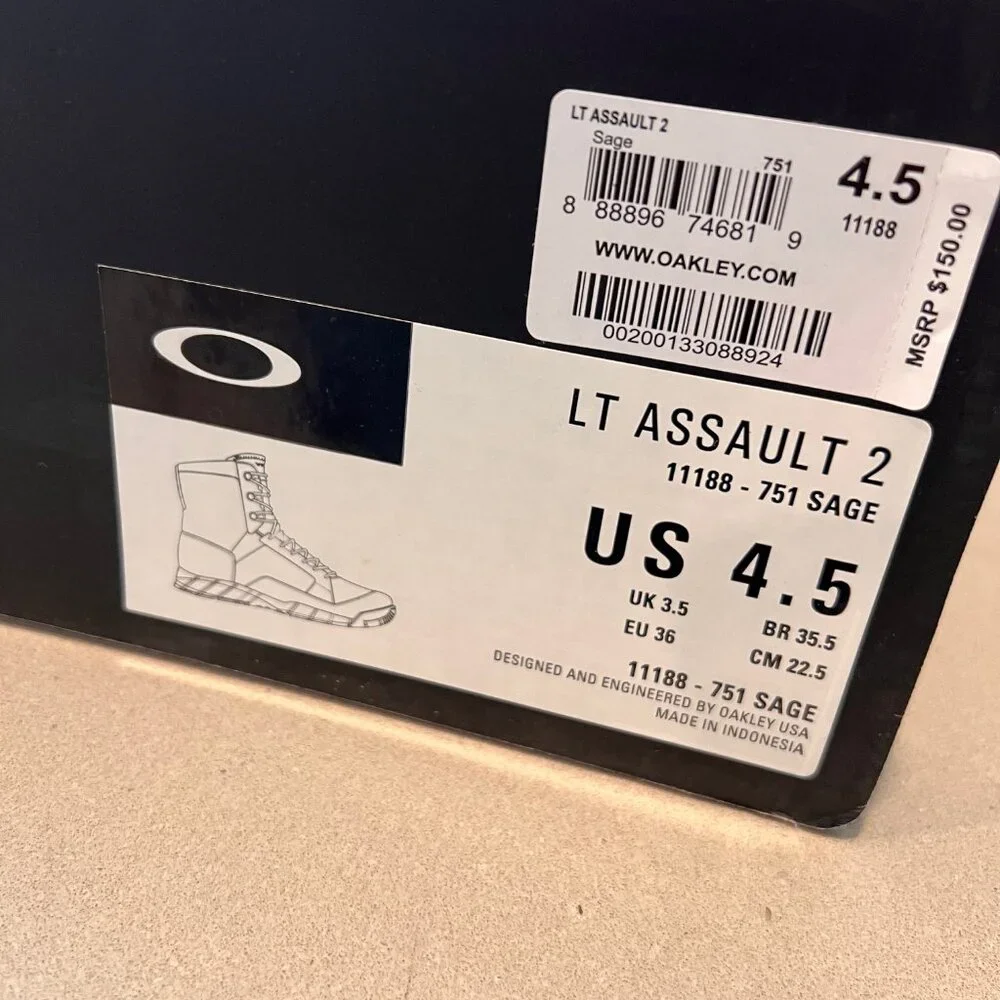 NEW Oakley Boys SAGE Light Assault II 11188-751 Combat Tactical Military Boots,